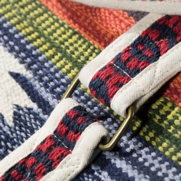 NEW Navajo Aztec Woven Weekender Duffle Bag - Picture 7 of 8